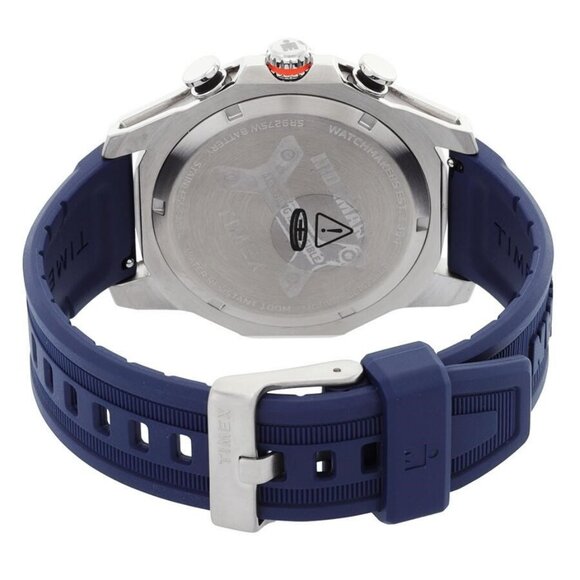 NWT Authentic Timex Ironman Adrenaline Chronograph Quartz Blue Dial Men's Watch - Picture 3 of 3